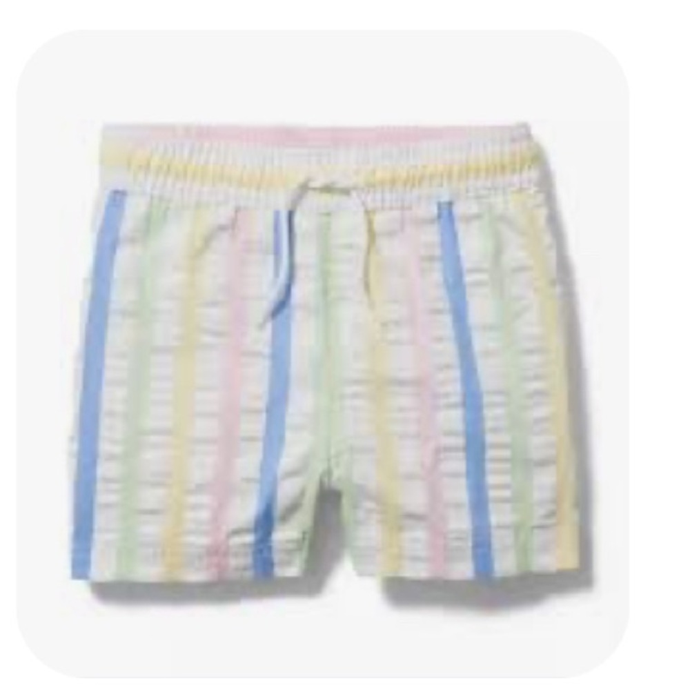 Janie and Jack Seersucker Swim Trunk